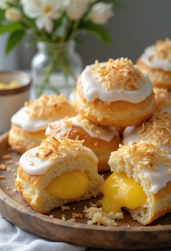 Badem unlu skolebrød – hindistan cevizli ve puding dolgulu çörek