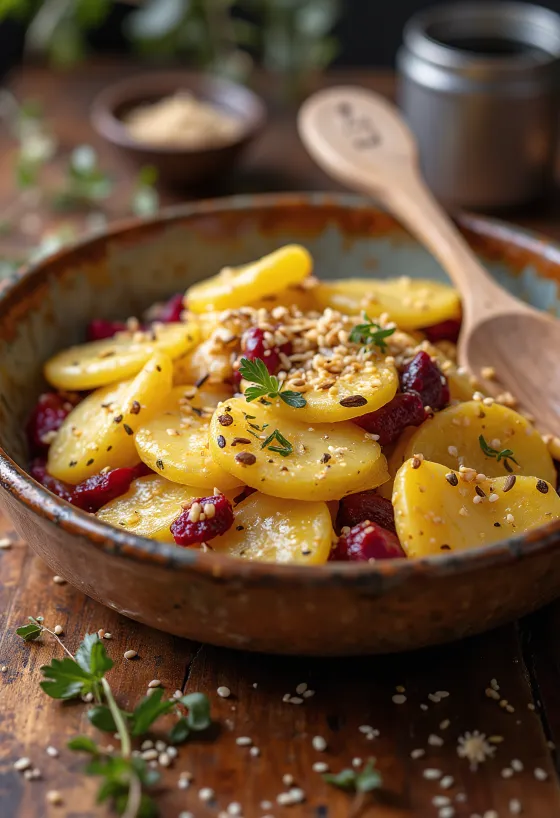 Pancarlı vegan patates graten