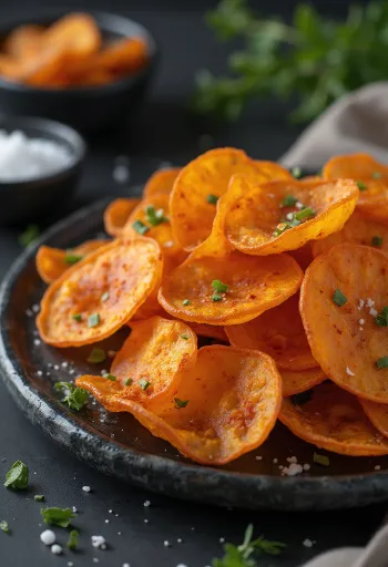 Kişnişli tatlı patates cipsi