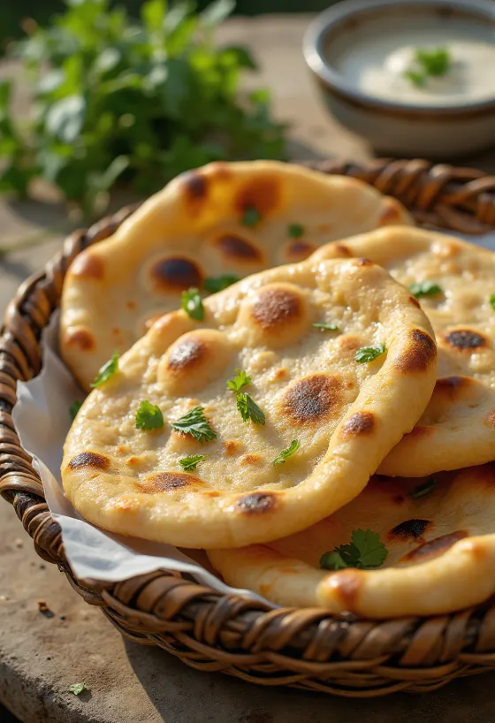 Taze pişmiş Aish Baladi Mısır ekmeği