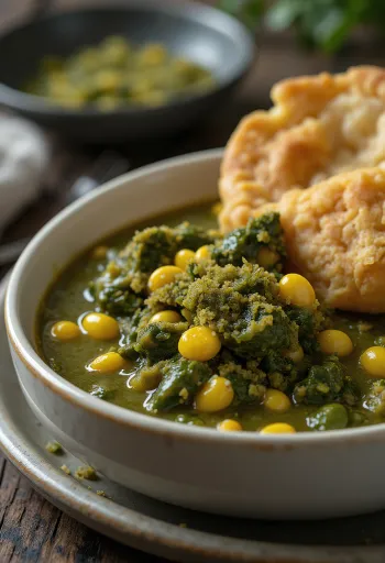 Mısırlı Callaloo servisi