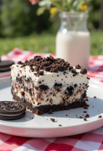 Servis edilmiş Oreo pasta