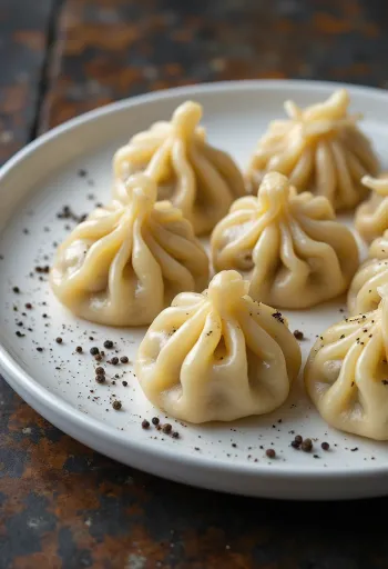 Servis edilmiş Khinkali