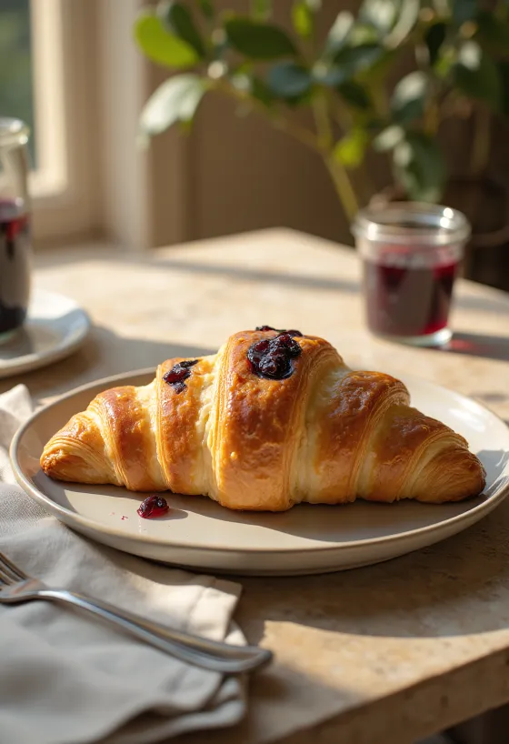 Orman meyveli kruvasan servisi