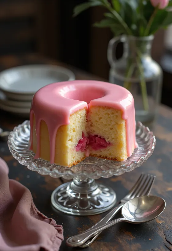 Servis edilmiş punçlu pasta