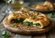 Ispanaklı calzone dolgulu pizza