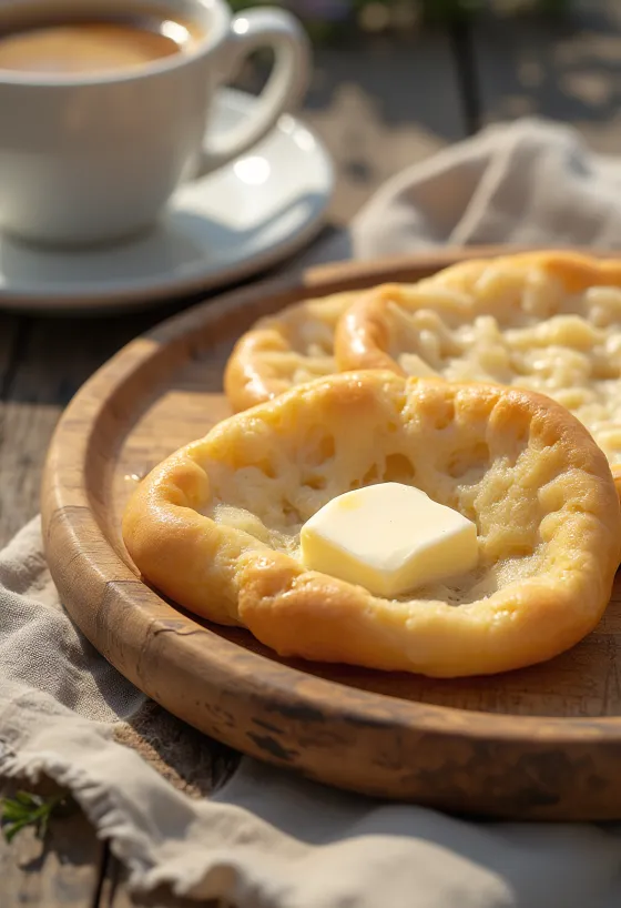 Servis edilmiş Bannock ekmeği
