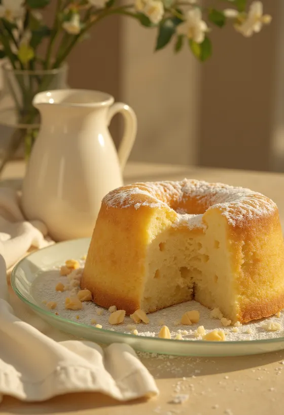 Dilimlenmiş ve servis edilmiş glutensiz marzipan pasta