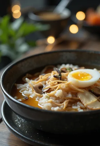 Servis edilmiş Mantarlı Zosui