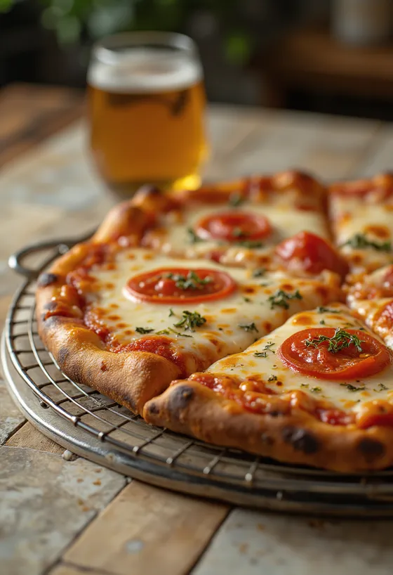 İnce hamurlu ve büyük dilimli New York Usulü Pizza