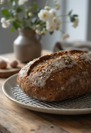 Servis edilen İskandinav Ryebread çavdar ekmeği