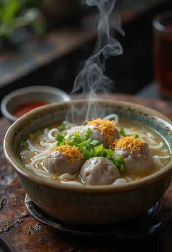 Servis edilmiş Bakso