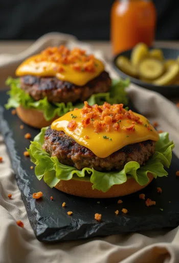 Servis edilmiş Isıran Habanero Burger