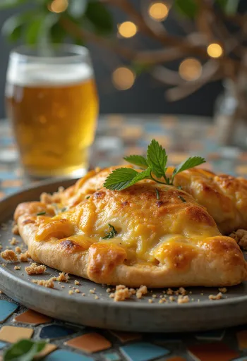 Taze pişmiş Portakallı Tavuklu Calzone