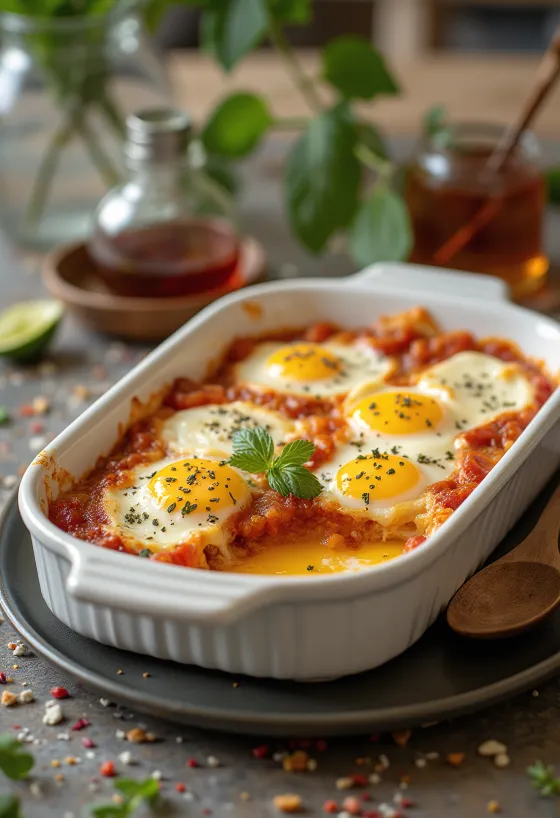 Kıyma ve peynirle katmanlanmış, altın sarısı pişmiş sulu fırında patlıcan.