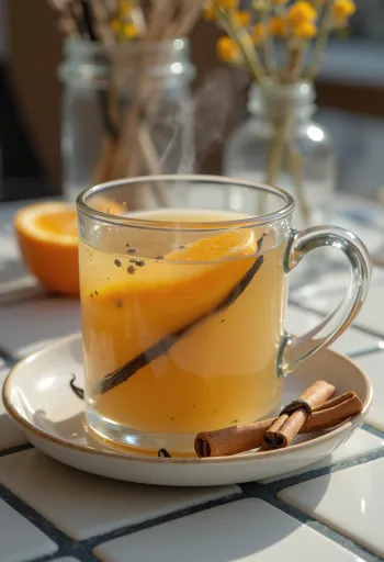 Kupada vanilyalı cider