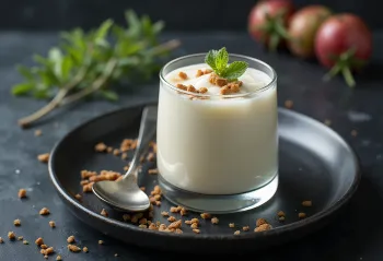 Bardakta naneli panna cotta