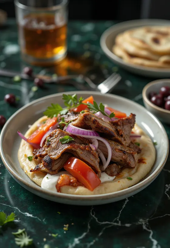 Kuzu etli gyros servisi