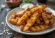 Servis edilmiş BBQ baharatlı ızgara patates