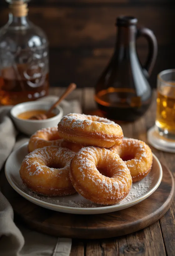 Noel sunumlu zencefilli çörek aromalı donut