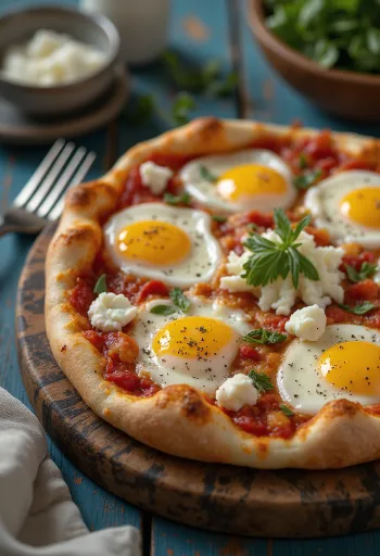 Sicilya patlıcanı ve ricotta peyniri ile Pizza alla Norma