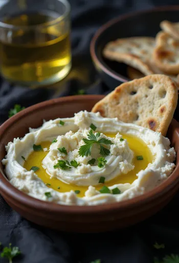 Taze sebzelerle servis edilmiş Haydari