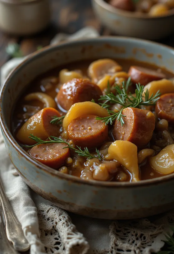 Servis edilmiş Bigos