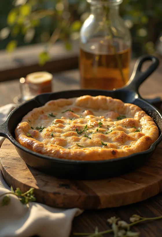 Tam buğday unlu Bannock, taze ve altın kahverengi ekmek dilimleri