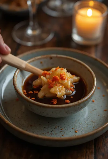 Asya usulü zencefilli glaze servis edilmiş