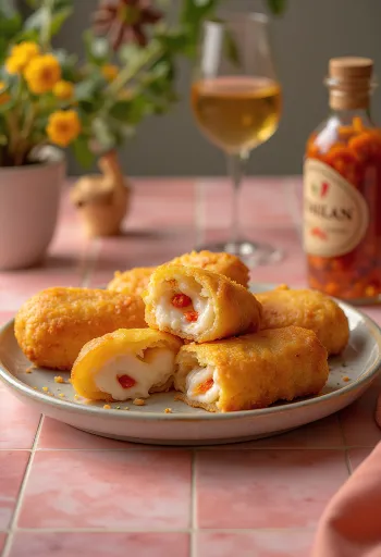 Carurú ile servis edilmiş Acarajé, baharatlı fasulye topları ve susam ile