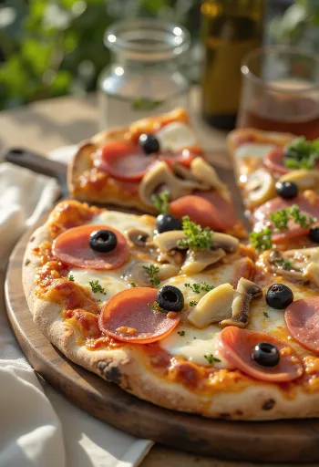 Klasik Capricciosa pizza